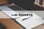 seo推广网站的简单介绍