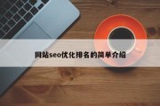 网站seo优化排名的简单介绍