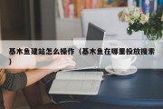 基木鱼建站怎么操作（基木鱼在哪里投放搜索）