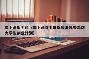 网上虚拟主机（网上虚拟主机及服务器专卖店大学生创业计划）