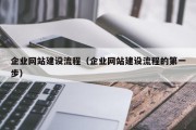 企业网站建设流程（企业网站建设流程的第一步）